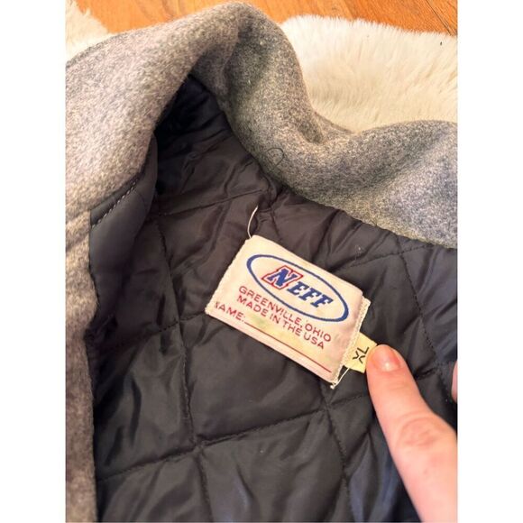 Vintage Neff Wool and Leather Varsity Choir Letterman Jacket Size XL - Picture 5 of 10